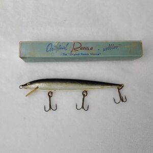 Rapala Original Minnow Wobbler Fishing Lure Vintage Balsa Wood Handmade Finland